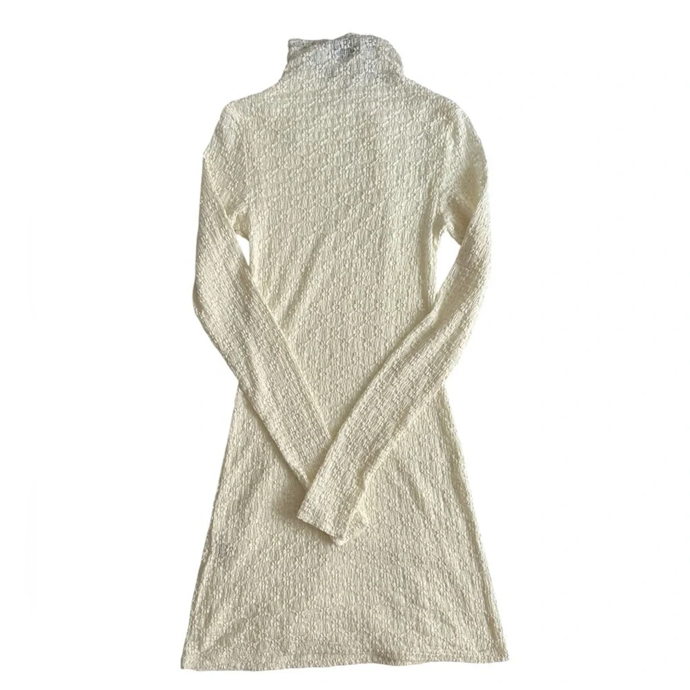 NWT💕 ROWIE the Label GALO FLOWER LACE MINI DRESS - Cream M